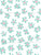 Little Flowers White, Light Seafoam Blue Green and Light Pink Image