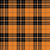 Orange Classic Plaid Fabric Halloween Pumpkin Autumn Fall Preppy Tartan Image