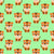 Cute Cartoon Baby Tiger on Pale Green Image