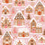 Gingerbread Village by MirabellePrint / Pink Background Image