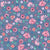 Blushing blooms (on indigo) Image