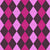 Argyle Pattern, Purple Pink Baby Pink, Brown Stitching Image