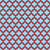 Latticework - Quatrefoil - Moroccan Trellis - Red Gray and Blue Image