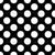 Polka dots white on black Image