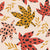Autumn leaves with polka dots in warm tones, large Image