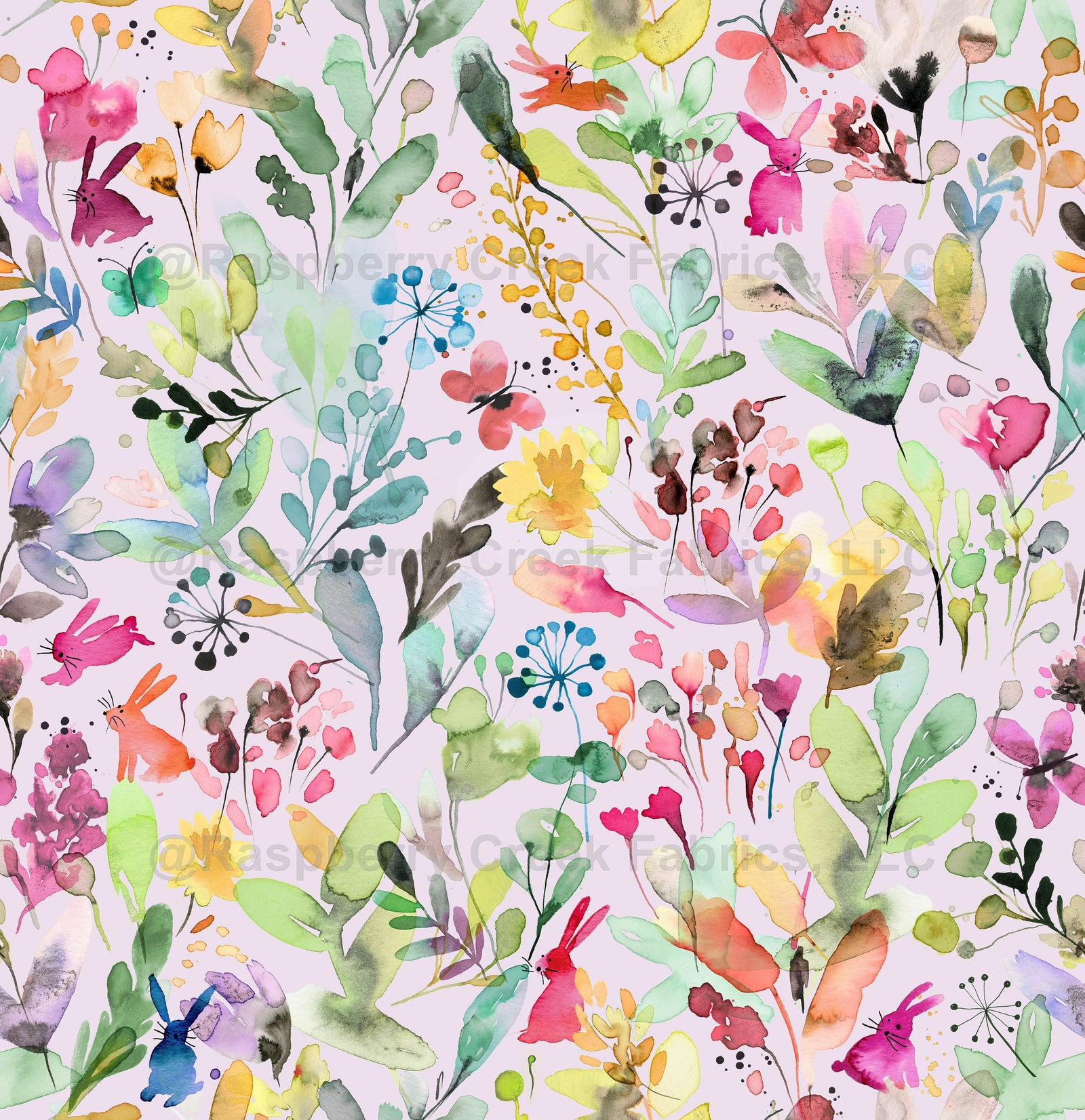 Wildflowers Spring Easter Meadow Floral Watercolor