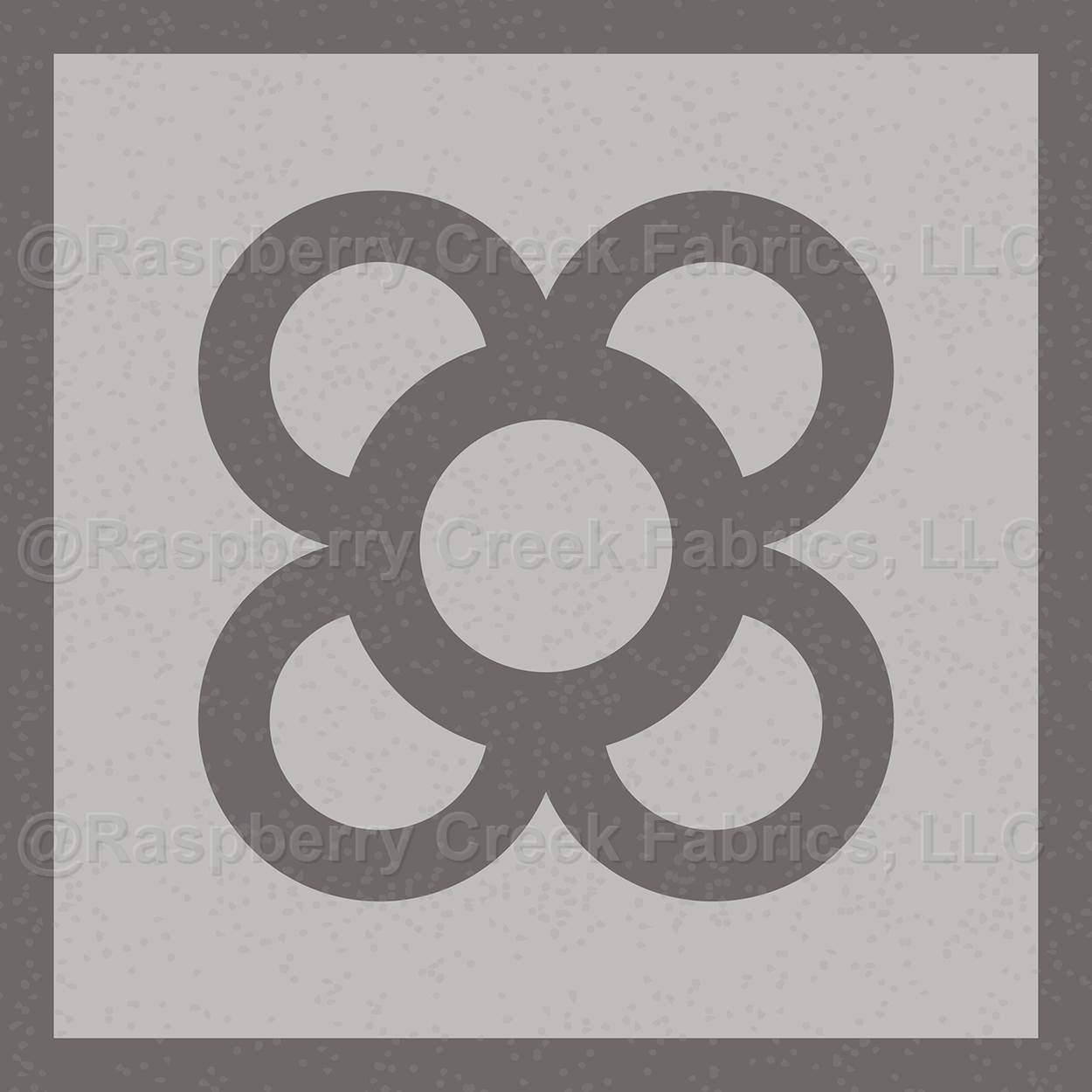 Panot flower tile Barcelona Fabric, Raspberry Creek Fabrics