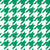 Houndstooth pattern, Green and White Image