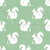 Squirrel Silhouettes on Fresh Green Crosshatch Image