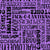 Halloween Word Cloud Sayings in Black on Purple Image