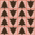 Holiday pine trees, twill stripes, Retro color Christmas, pink, red, brown, table linens, Holiday decor, Christmas, shirting, quilting, craft projects Image