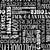 Halloween Word Cloud Sayings in White on Black Image