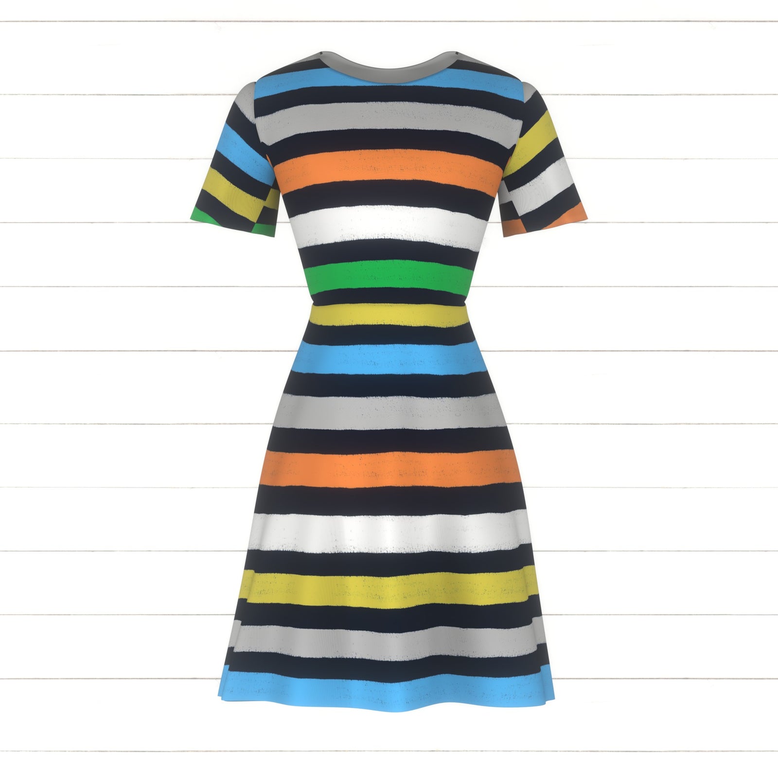 Navy, boys, white, orange, gray, back to school, green, yellow, stripes, simple, kids