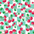 Red Cherries on Mint and White Checkers Image