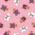 Christmas Gingerbread Men Cookies Toss on Baby Berry Pink Image
