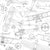 Vintage Aircraft Blueprint by MirabellePrint / Grey on White Background Image