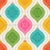 Retro Rainbow and Beige Vintage Christmas Ornaments Bright Ogee Dots Image