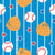 Baseball Bright Blue Pinstripe Image