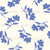 Blue Floral on Cream Image