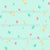 Small Scattered Whimsical Sweet Stars Blender Mint Green, Candy Cane Collection by The Sewing Sailor Image
