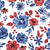 Patriotic Floral on White Image