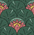 Water Lily Scallops Jungle Tones Dusty Pink and Yellow Image