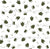 Dinosaur Days Footprints in Dark Green and White Image