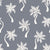 Whimsical Scattered Boho Palm Trees Silhouettes on Grayish Navy Blue Image