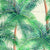 Watercolor background with tropical palm trees seamless pattern. Watercolour hand drawn vintage style palms illustration. Print for textile, fabric, wallpaper, wrapping paper. Image