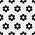 Retro Floral Flower Black and White Image