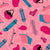 Skate Park in Blue and Pink Image