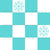 checkered snow flakes on light blue Image