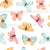 Penelope Colorful Butterflies and Moths on White Image