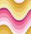 zigzag bargello waves in pink and golden yellow Image