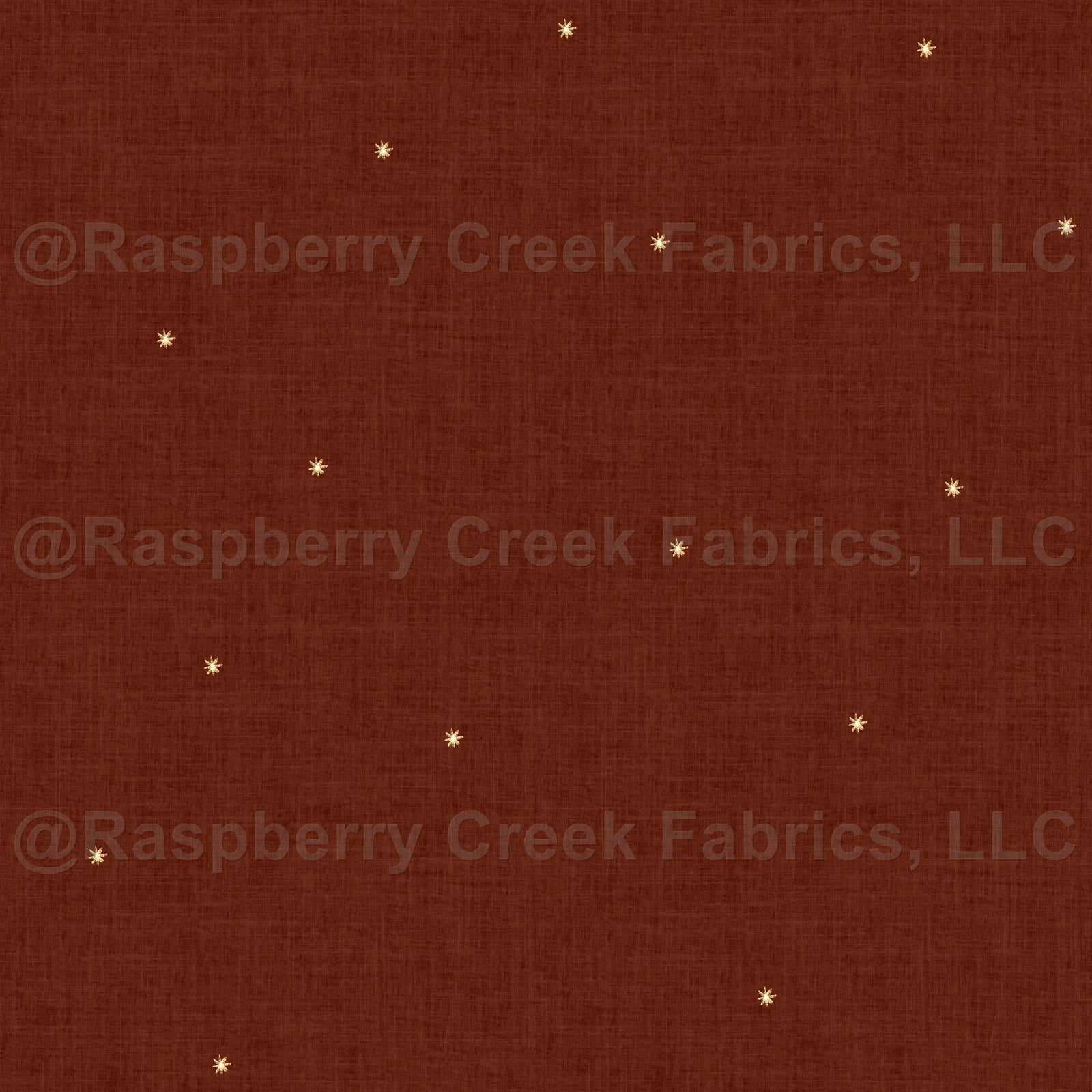 Red Linen Texture With Gold Stars Medium - Classic Christmas festive decor