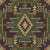 Southwestern Diamond Sunburst in Earth Tones, Forest Green, and Brown Image