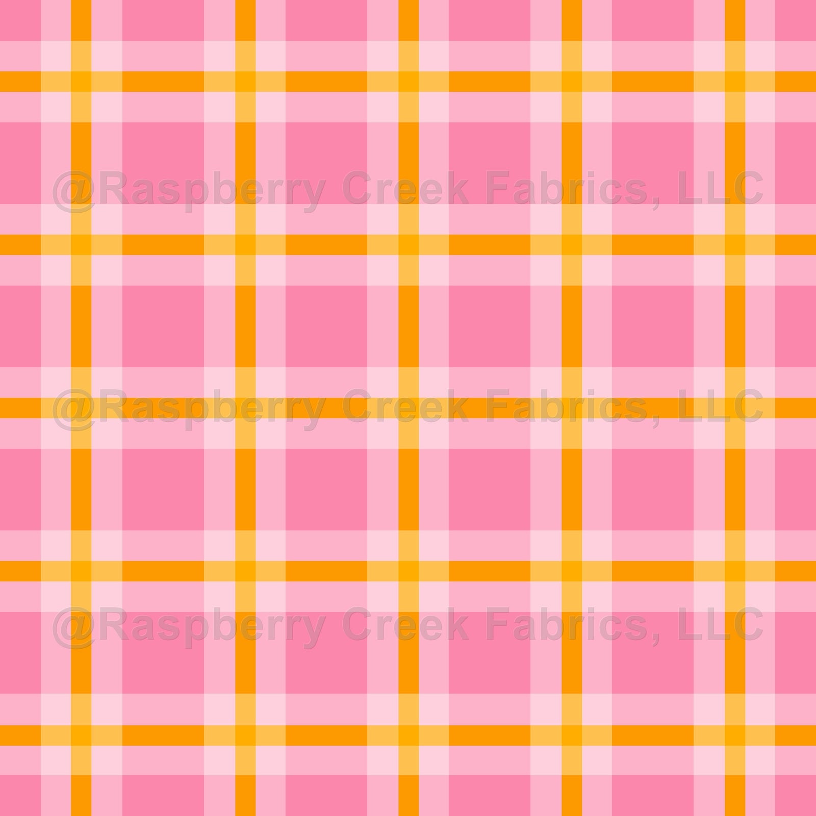 Retro Pink and Yellow Double Plaid Tartan Valentine Geometric Checks