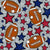 Spirit Footballs and Stars in New York Giants Colors Red Blue and Grey Image