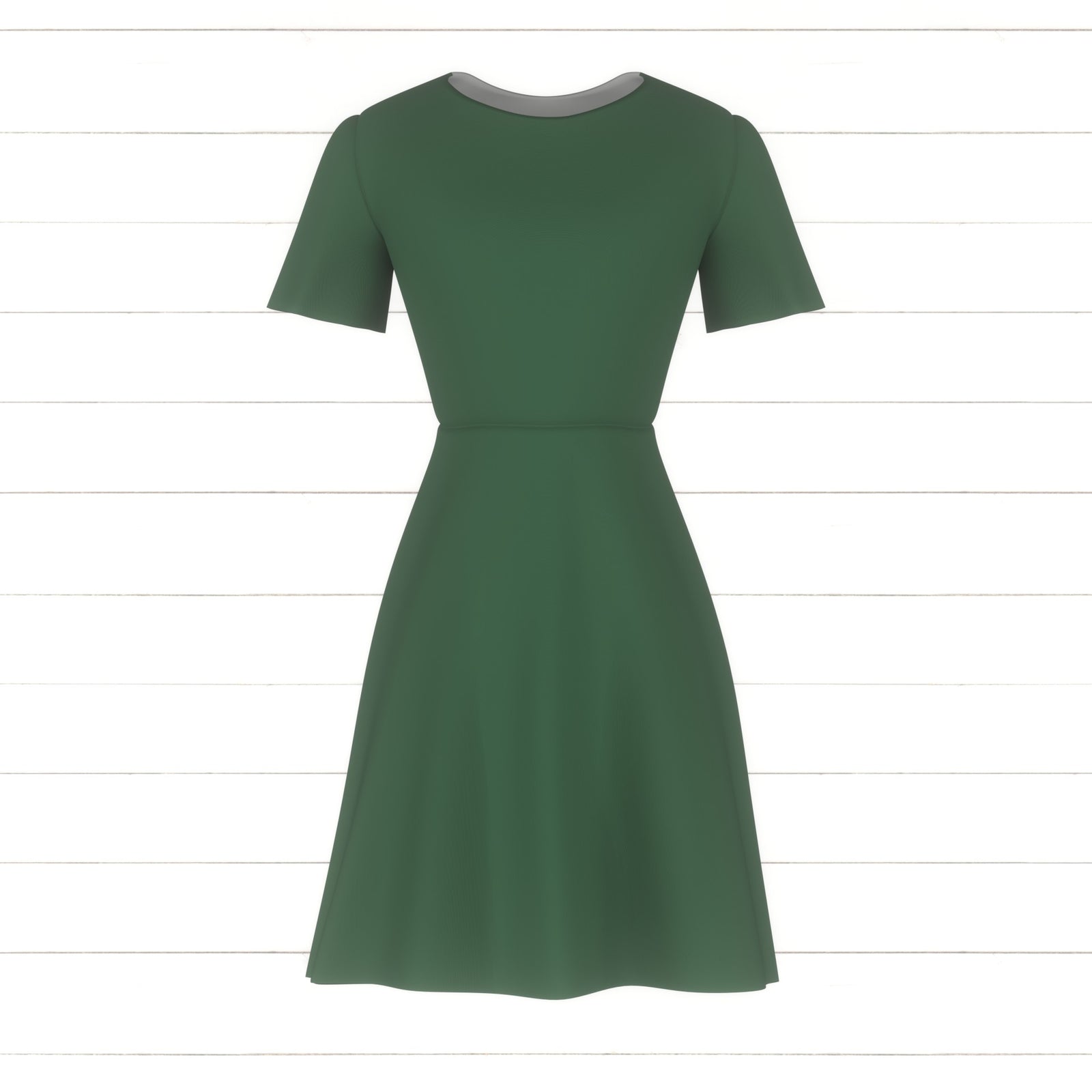Comfrey Green Solid Color - Dark Muted Green Plain Color // Golden Greens St Patrick's Day