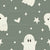 Charming Friendly Ghosts for Halloween Green Image