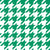 Houndstooth pattern, Green and White Image