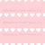 Heart Stripe - White on Light Pink Image