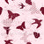 Butterflies and Swallows in Cranberry: Flying Things Collection Image