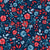 Patriotic Floral on Navy Blue Image