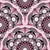 Cherry Blossom Dusky Rose Dot Mandala Art Deco Scallop Image