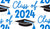 Graduation Class of 2024 in Blue and Black Image