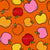 Bushels of Apples on Orange Image