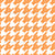 Houndstooth with Rock Hand in Peach Orange Image