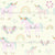 Unicorn Rainbow Floral Boho Yellow Pink Little Girl Pastel Image