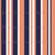 Vertical stripes light to medium seamless pattern in #orange and #blue colors print fabric Image